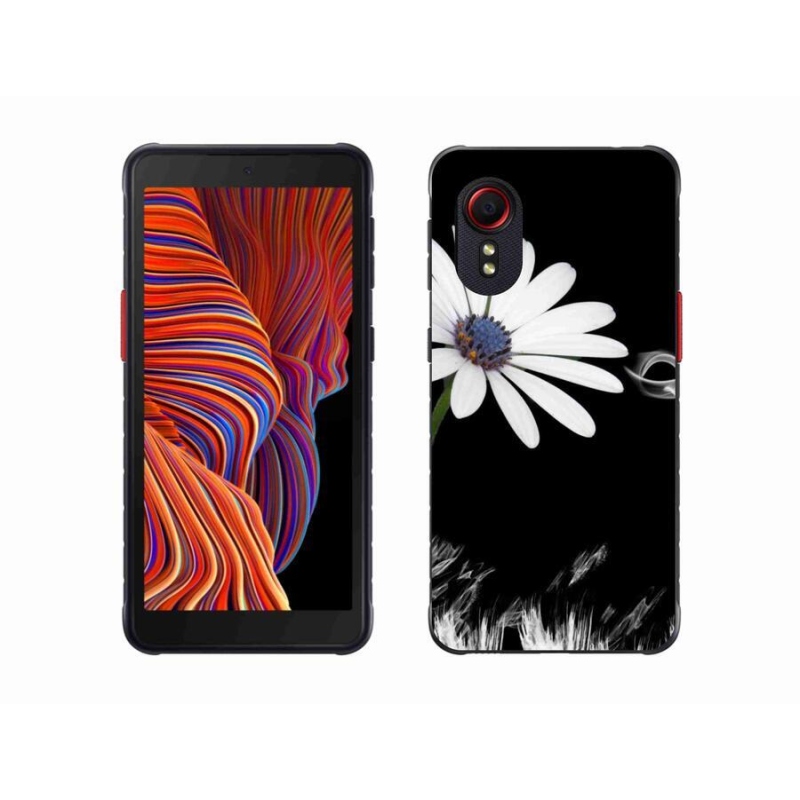 Gél borítás mmCase Samsung Galaxy Xcover 5 - fehér virág