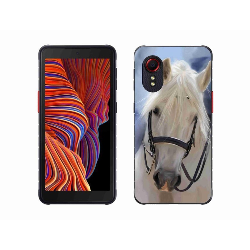Gél borítás mmCase Samsung Galaxy Xcover 5 - fehér ló