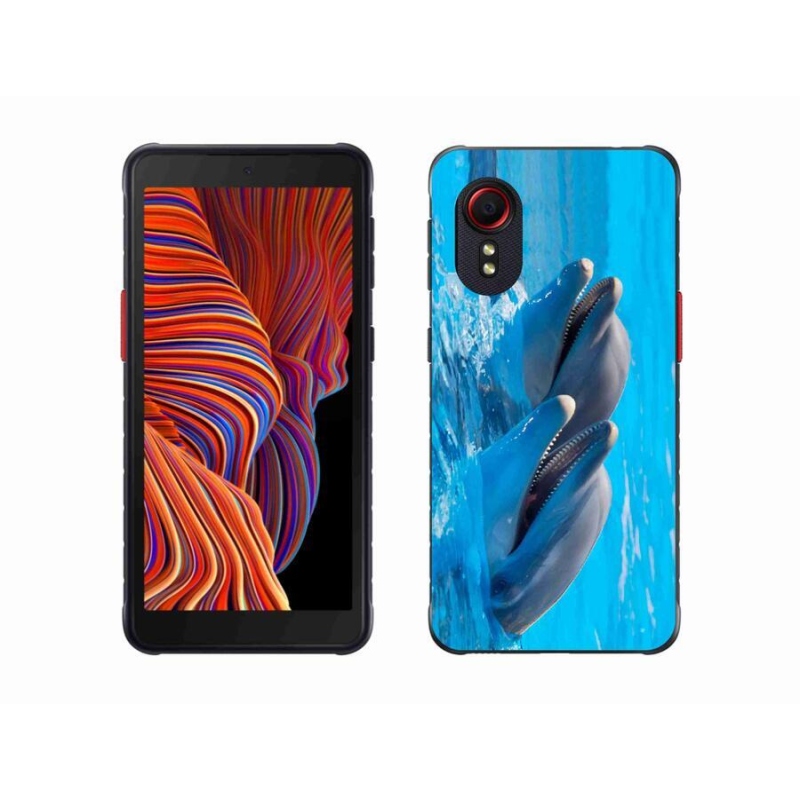 Gél borítás mmCase mobil Samsung Galaxy Xcover 5 - delfinek