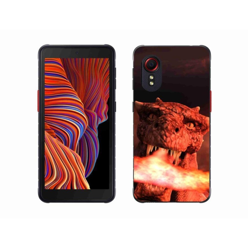 Zselés borítás mmCase mobil Samsung Galaxy Xcover 5 - sárkány