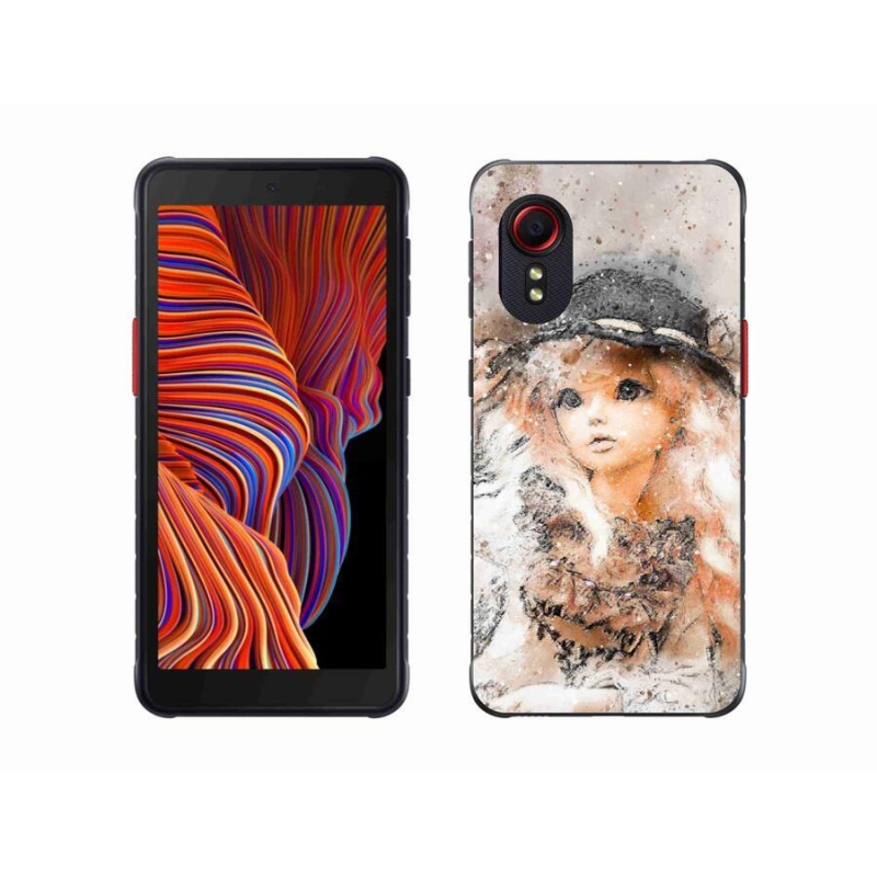 Gél borítás mmCase Samsung Galaxy Xcover 5 készülékhez - lány kalapban