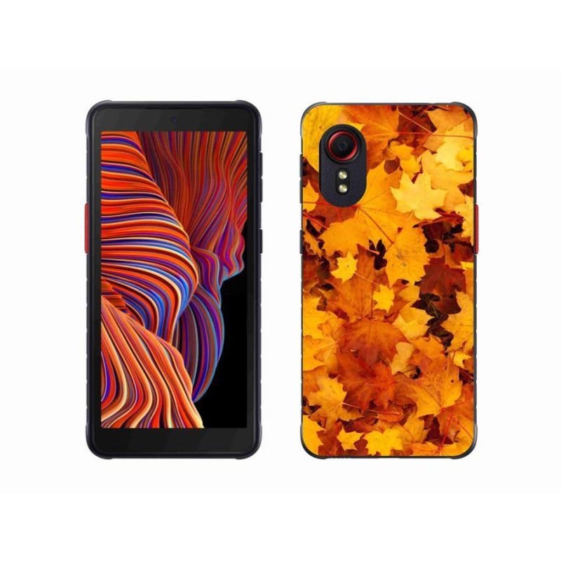 Gél borítás mmCase Samsung Galaxy Xcover 5 készülékhez - juharlevelek