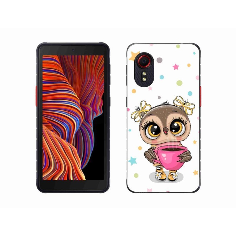 Gél borítás mmCase Samsung Galaxy Xcover 5 készülékhez - rajzfilm bagoly