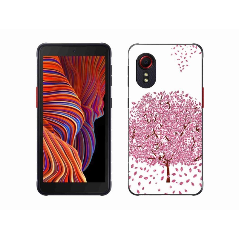 Gél borítás mmCase Samsung Galaxy Xcover 5 készülékhez - rajzfilmfa levelekkel