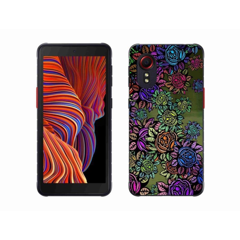 Gél borítás mmCase mobil Samsung Galaxy Xcover 5 - virágok 6