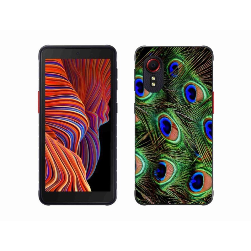 Zselés borítás mmCase Samsung Galaxy Xcover 5 készülékhez - pávatoll