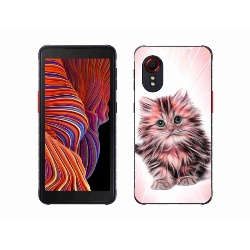 Gél borítás mmCase Samsung Galaxy Xcover 5 készülékhez - aranyos cica