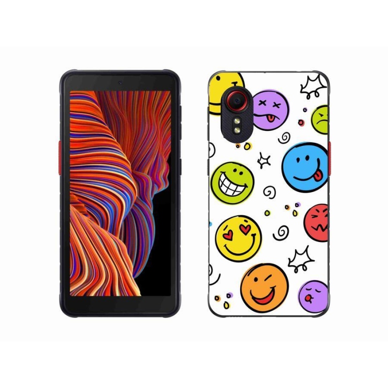 Gél borítás mmCase Samsung Galaxy Xcover 5 készülékhez - smiley-k