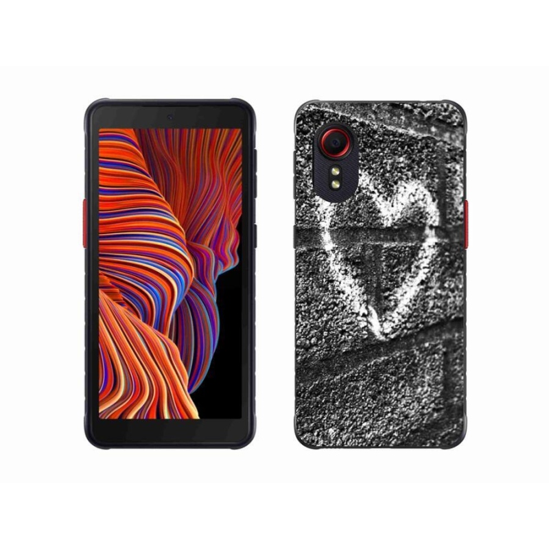 Gél borítás mmCase Samsung Galaxy Xcover 5 készülékhez - szív a falon