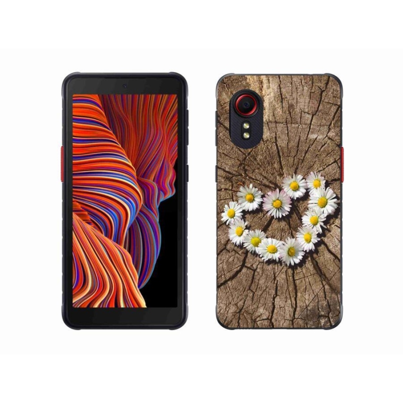 Gél borító mmCase mobiltelefonhoz Samsung Galaxy Xcover 5 - szív a százszorszépek szívéből