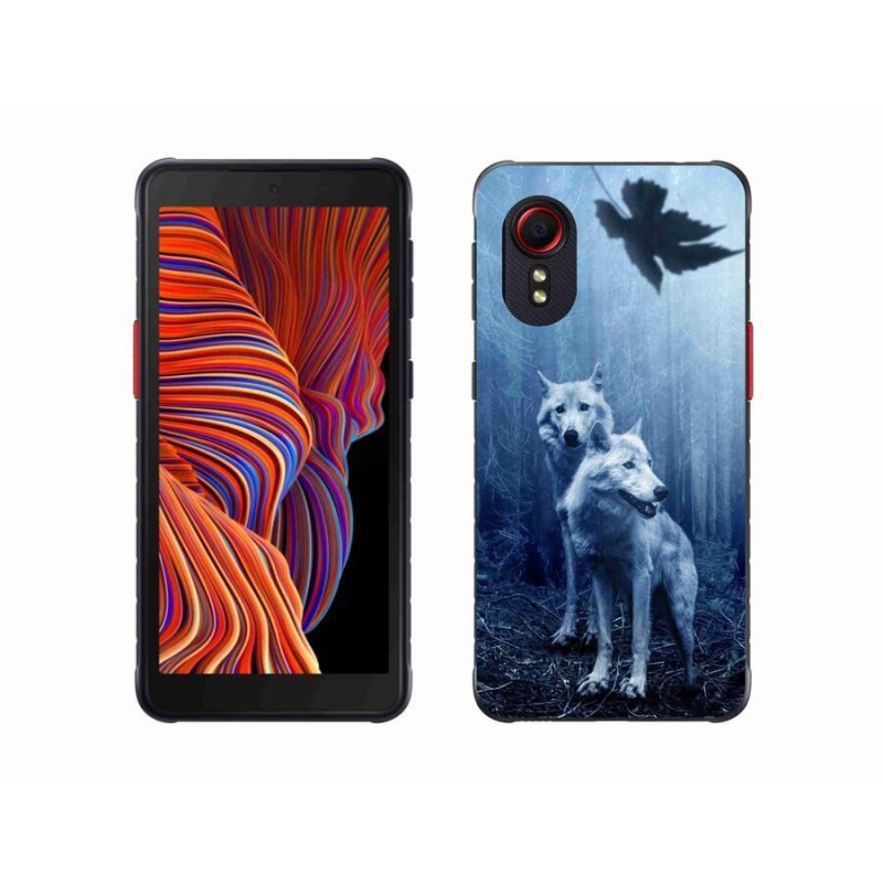 Gél borítás mmCase mobil Samsung Galaxy Xcover 5 - farkasok az erdőben