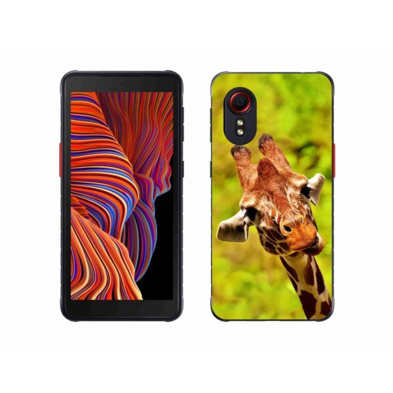 Zselés borítás mmCase Samsung Galaxy Xcover 5 készülékhez - zsiráf