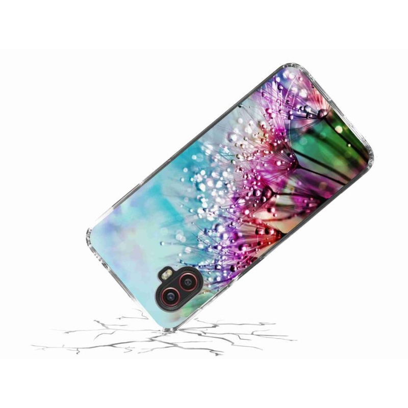 Gél borítás mmCase mobiltelefonhoz Samsung Galaxy Xcover 6 Pro - színes virágok