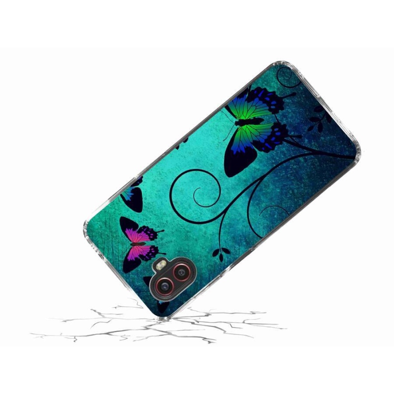 Gél borítás mmCase mobiltelefonhoz Samsung Galaxy Xcover 6 Pro - színes pillangók