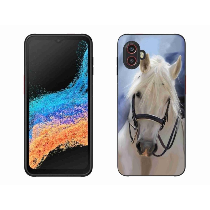Zselés borítás mmCase Samsung Galaxy Xcover 6 Pro - fehér ló