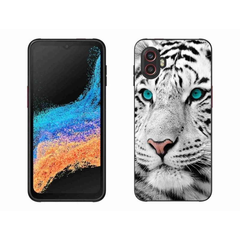Zselés borítás mmCase Samsung Galaxy Xcover 6 Pro - fehér tigris