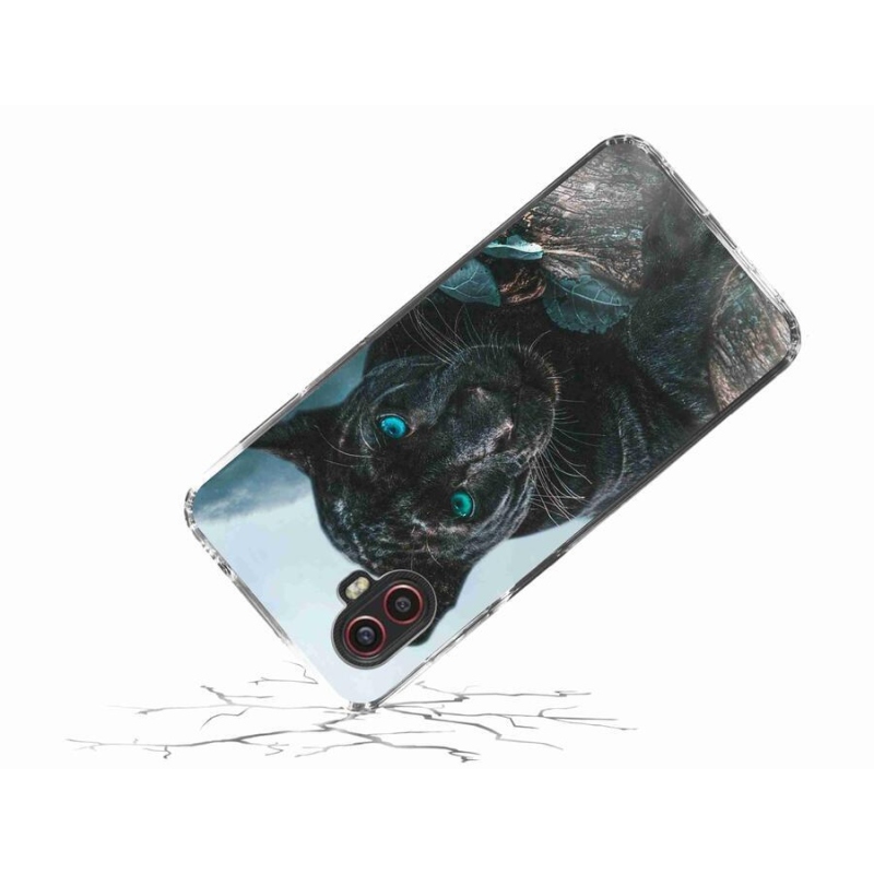 Zselés borítás mmCase Samsung Galaxy Xcover 6 Pro készülékhez - fekete párduc