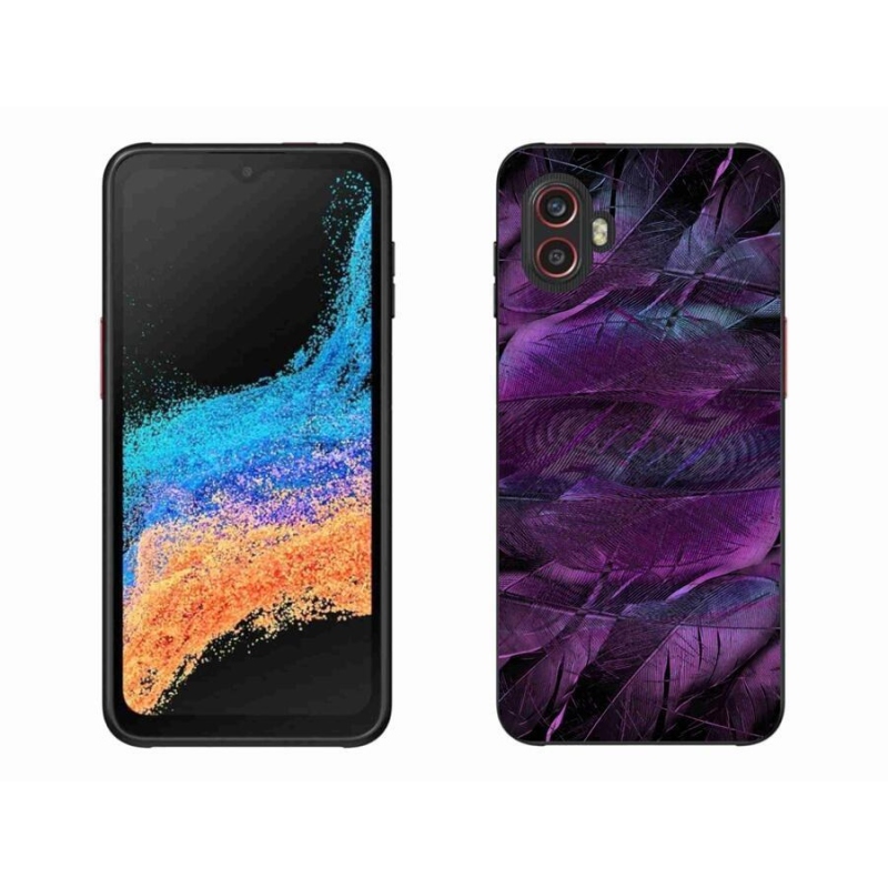 Gél védőhuzat mmCase Samsung Galaxy Xcover 6 Pro - lila tollakhoz