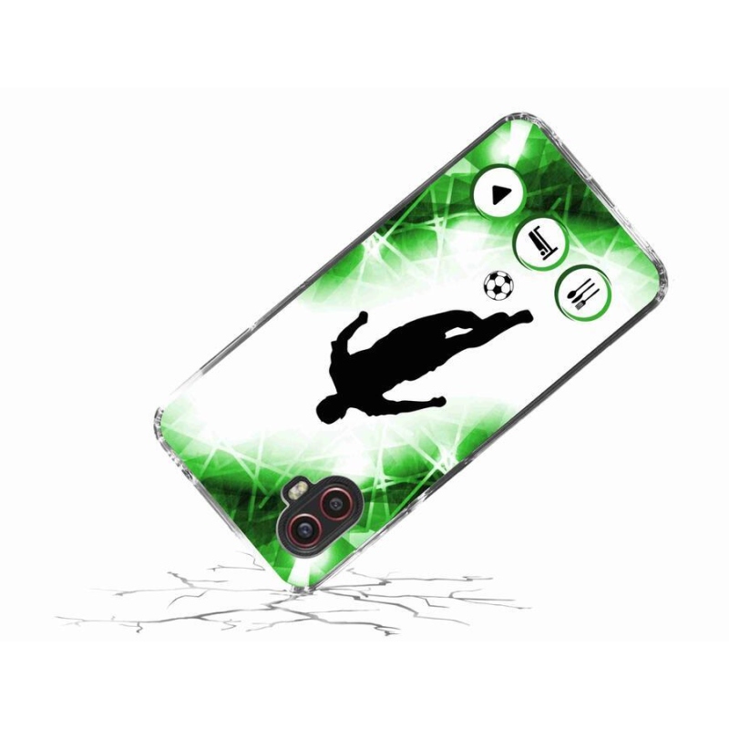 Zselés borítás mmCase Samsung Galaxy Xcover 6 Pro - focista számára