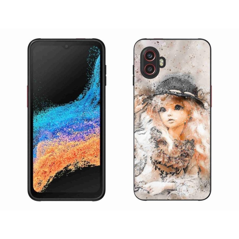 Gél borítás mmCase Samsung Galaxy Xcover 6 Pro - lány kalapos sapkával