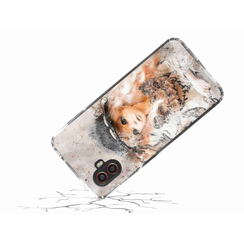 Gél borítás mmCase Samsung Galaxy Xcover 6 Pro - lány kalapos sapkával