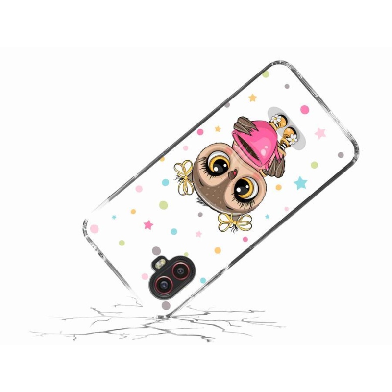 Gél borítás mmCase Samsung Galaxy Xcover 6 Pro készülékhez - rajzfilm bagoly