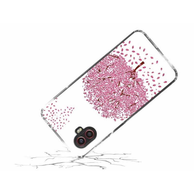 Gél borítás mmCase Samsung Galaxy Xcover 6 Pro készülékhez - rajzfilmfa levelekkel