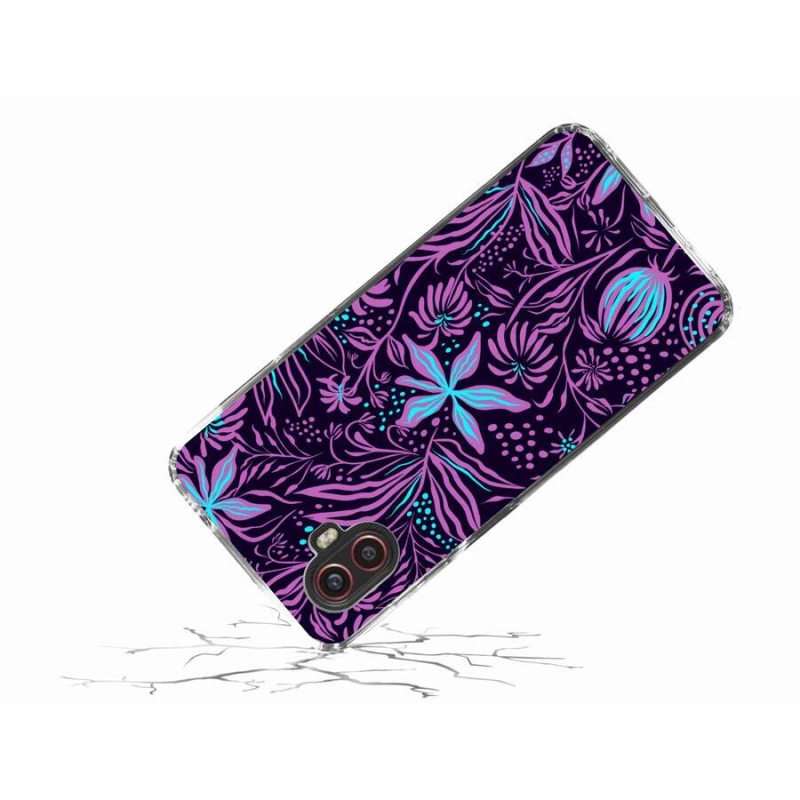 Zselés borítás mmCase Samsung Galaxy Xcover 6 Pro - virágok 2