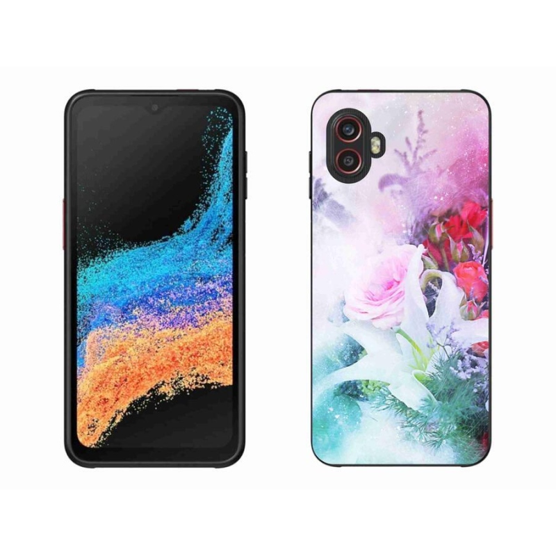 Gél borítás mmCase Samsung Galaxy Xcover 6 Pro - virágok 4