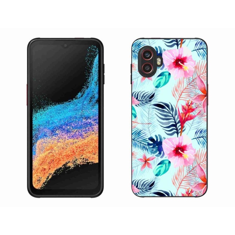Zselés borítás mmCase Samsung Galaxy Xcover 6 Pro - virágokhoz