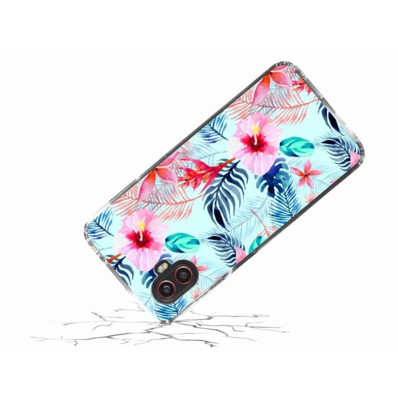 Zselés borítás mmCase Samsung Galaxy Xcover 6 Pro - virágokhoz