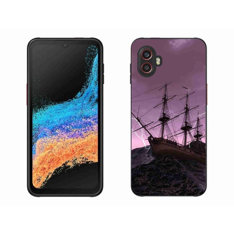Zselés borítás mmCase Samsung Galaxy Xcover 6 Pro - hajó a viharban