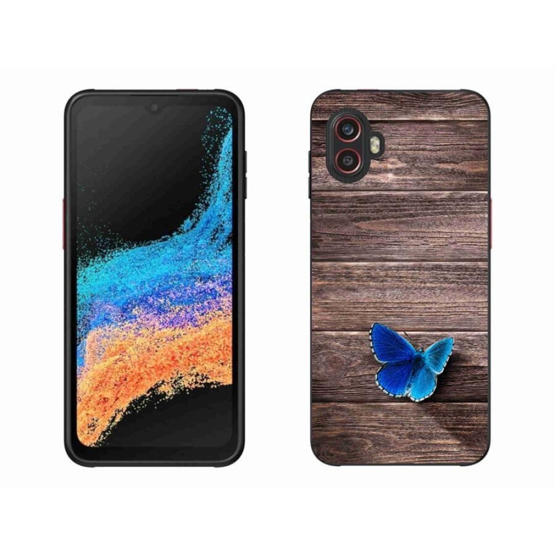 Gél védőhuzat mmCase Samsung Galaxy Xcover 6 Pro - kék pillangó 1