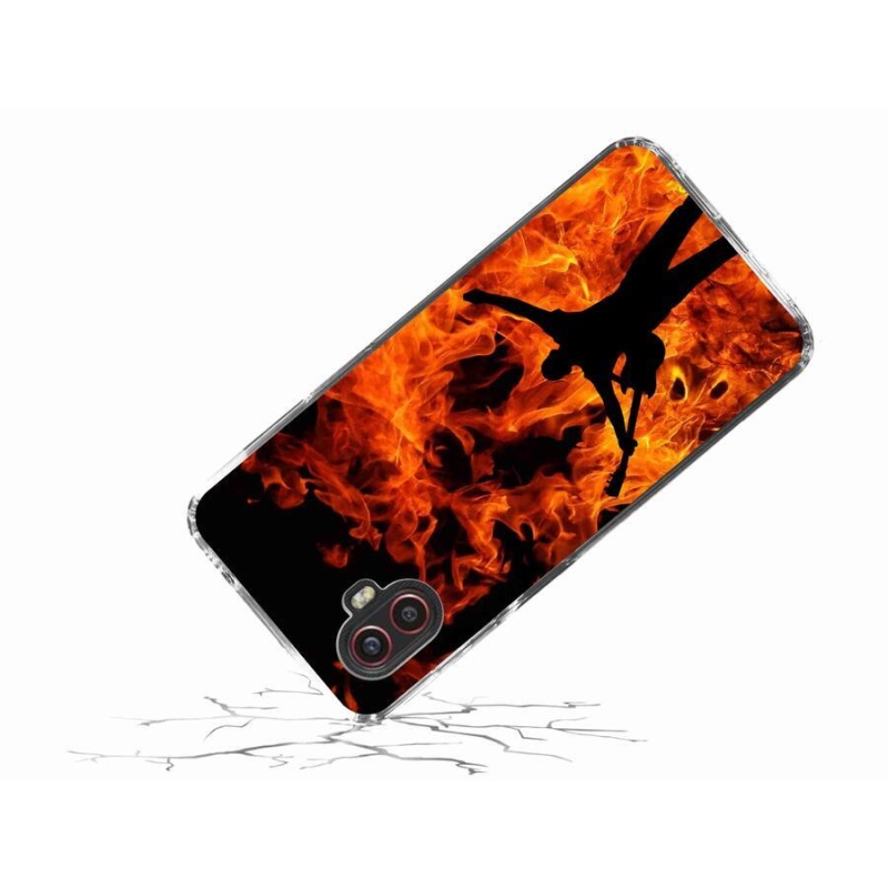 Gél borítás mmCase Samsung Galaxy Xcover 6 Pro - zenész és tűz