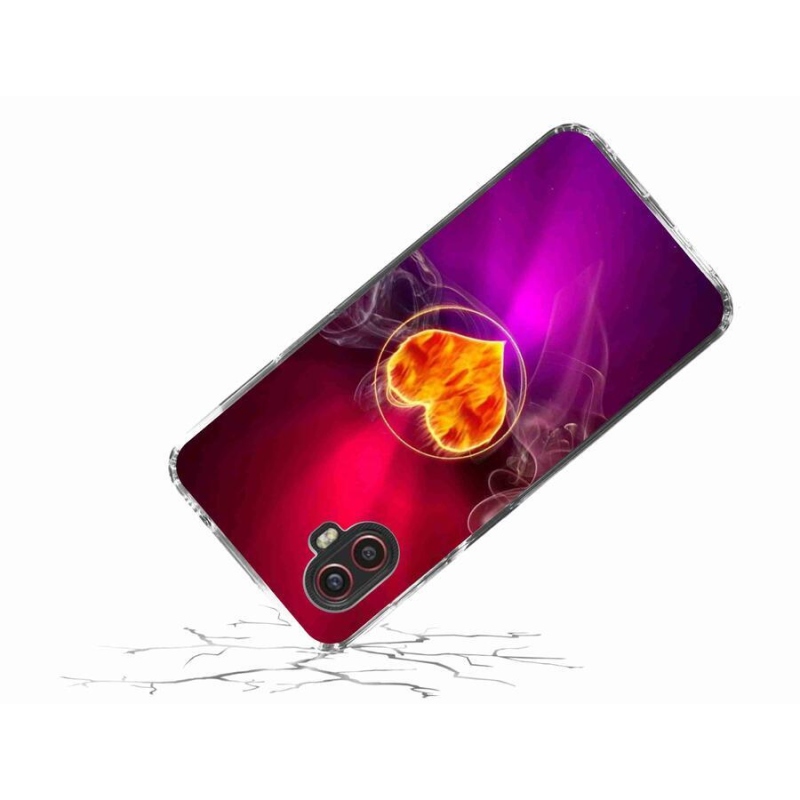 Zselés borítás mmCase Samsung Galaxy Xcover 6 Pro - tüzes szív