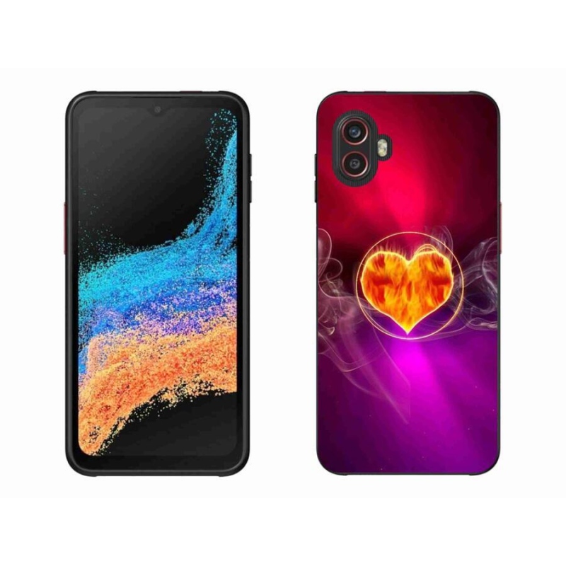 Zselés borítás mmCase Samsung Galaxy Xcover 6 Pro - tüzes szív