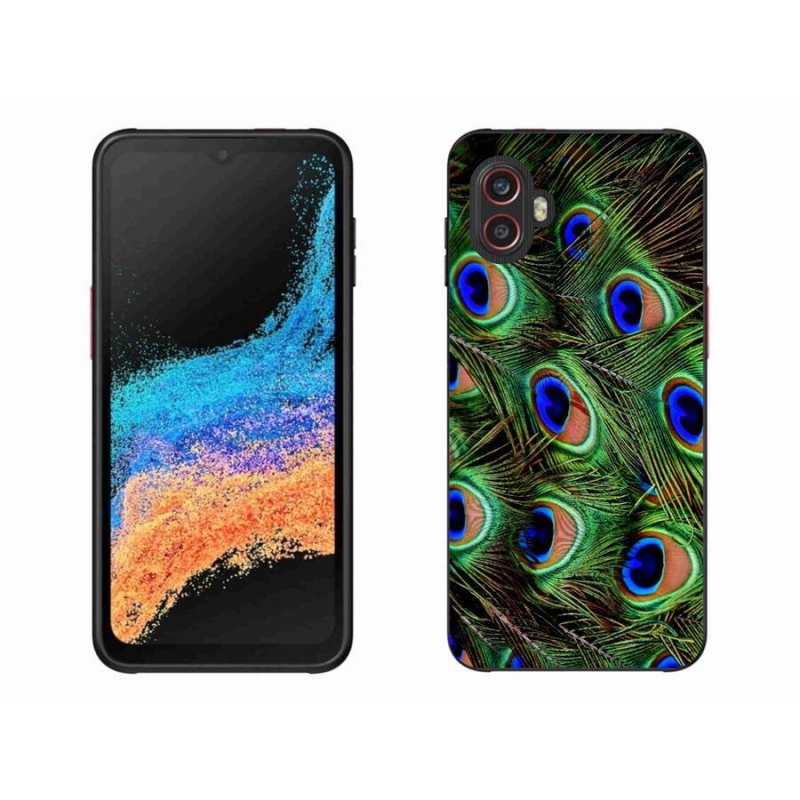 Zselés borítás mmCase Samsung Galaxy Xcover 6 Pro készülékhez - pávatoll