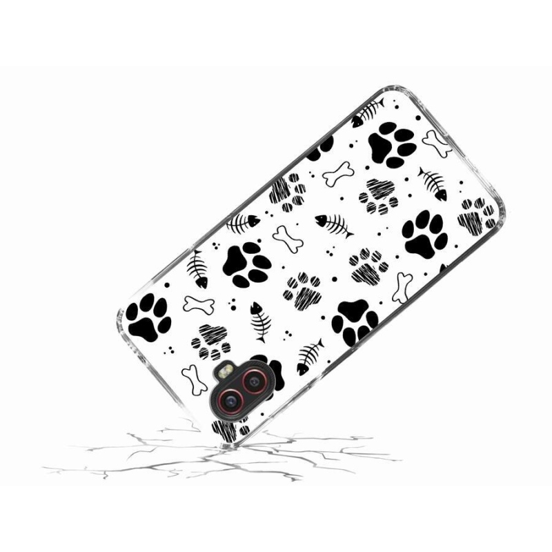 Zselés borítás mmCase Samsung Galaxy Xcover 6 Pro - kutyamancsok 1