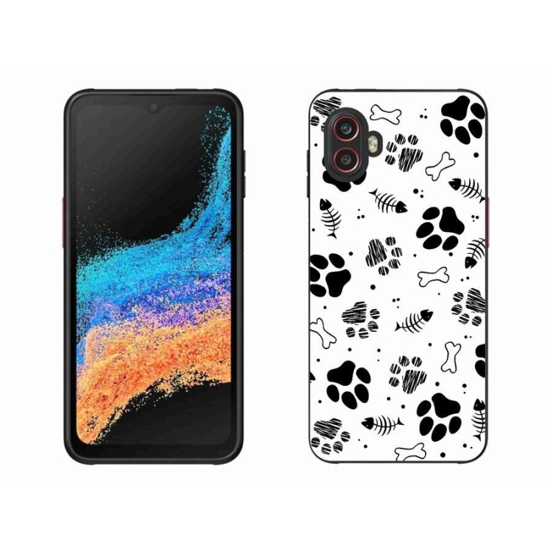 Zselés borítás mmCase Samsung Galaxy Xcover 6 Pro - kutyamancsok 1