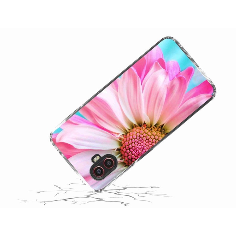Gél védőhuzat mmCase Samsung Galaxy Xcover 6 Pro - rózsaszín virág