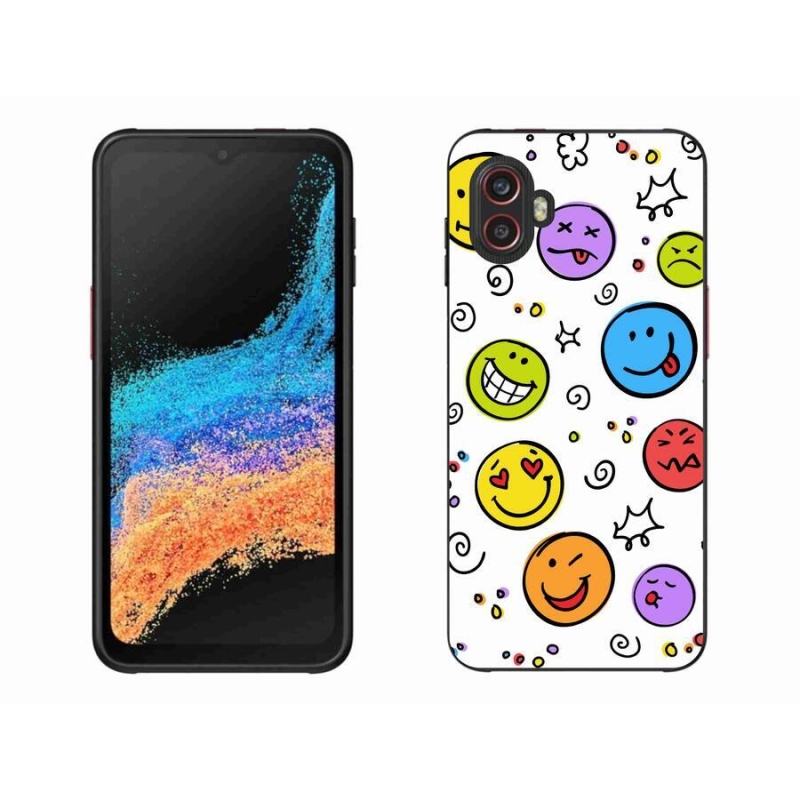 Gél borítás mmCase Samsung Galaxy Xcover 6 Pro készülékhez - smiley-k