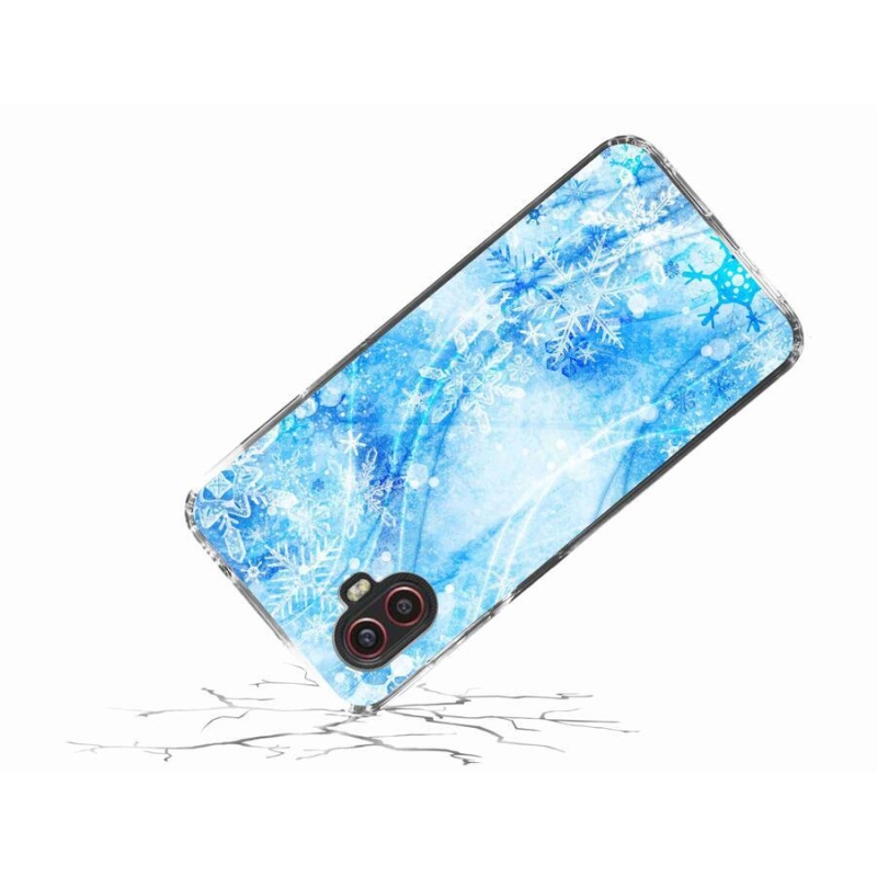 Zselés borítás mmCase Samsung Galaxy Xcover 6 Pro - hópelyhekhez