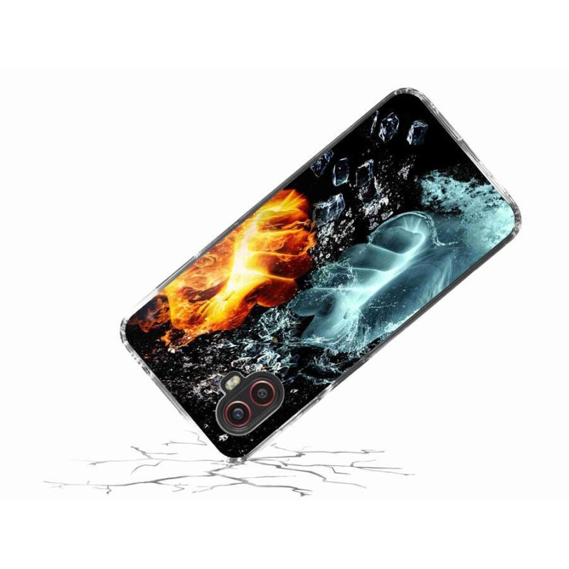Zselés borítás mmCase Samsung Galaxy Xcover 6 Pro - víz és tűz