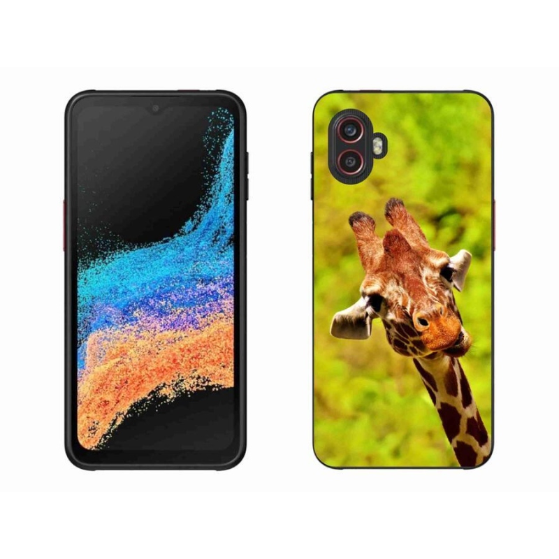 Zselés borítás mmCase Samsung Galaxy Xcover 6 Pro készülékhez - zsiráf