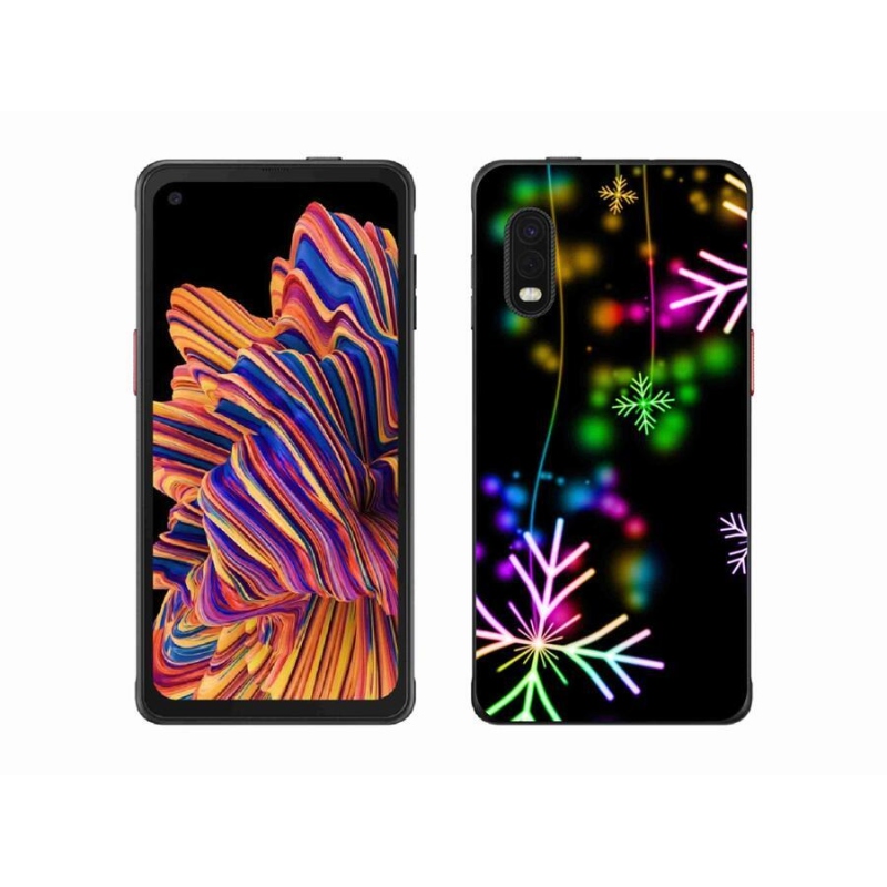 Gél borítás mmCase a mobiltelefon Samsung Galaxy Xcover Pro - színes pelyhek