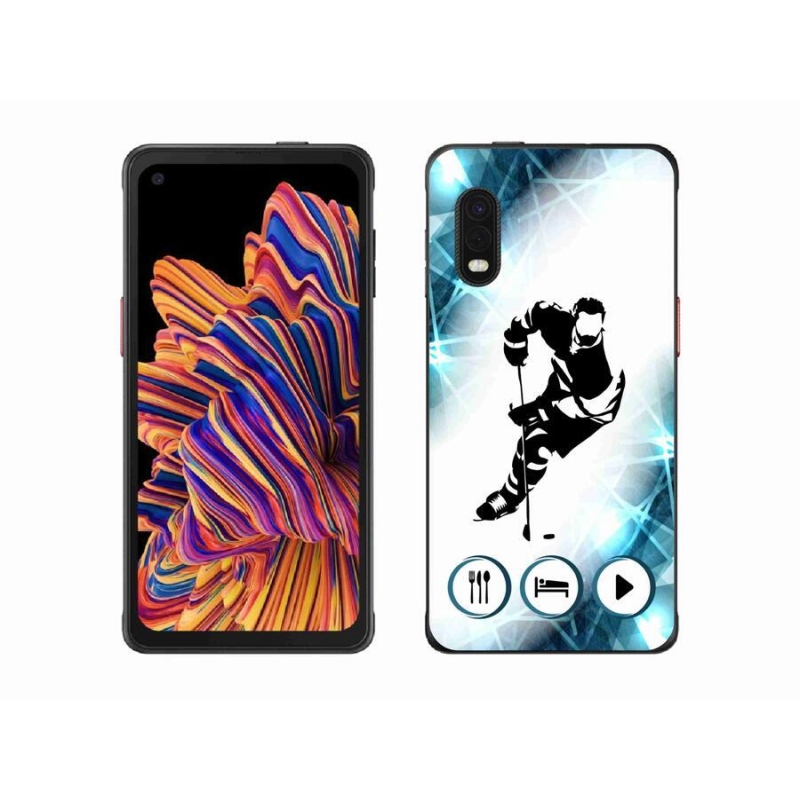 Gél borítás mmCase a Samsung Galaxy Xcover Pro készülékhez - jégkorong 1