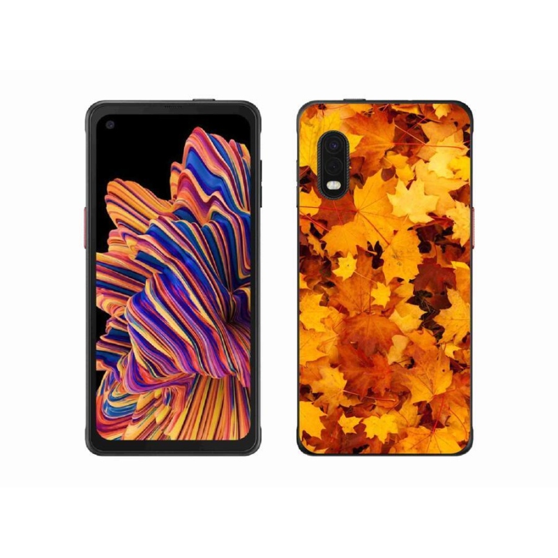 Gél borítás mmCase Samsung Galaxy Xcover Pro készülékhez - juharlevelek
