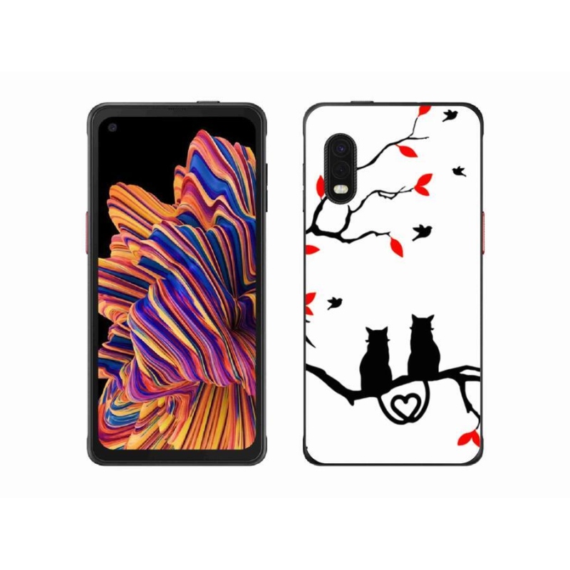 Gél borítás mmCase Samsung Galaxy Xcover Pro készülékhez - macska szeretet