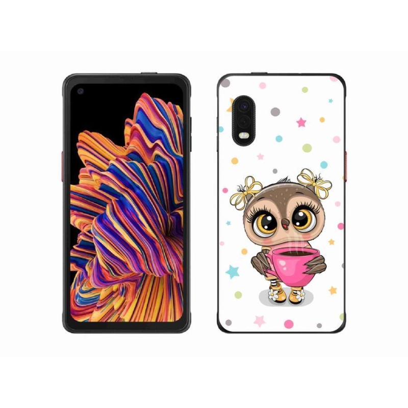 Gél borítás mmCase Samsung Galaxy Xcover Pro készülékhez - rajzfilm bagoly