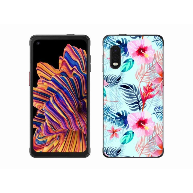 Gél borítás mmCase Samsung Galaxy Xcover Pro készülékhez - virágok